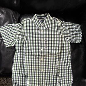 GAP Plaid Shirt in Green and Blue